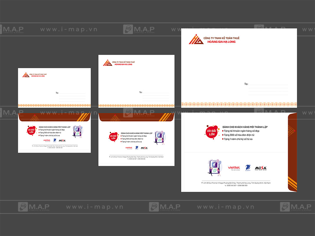 Mẫu thiết kế phong bì thư độc đáo và sáng tạo, thể hiện phong cách chuyên nghiệp và phù hợp với nhận diện thương hiệu