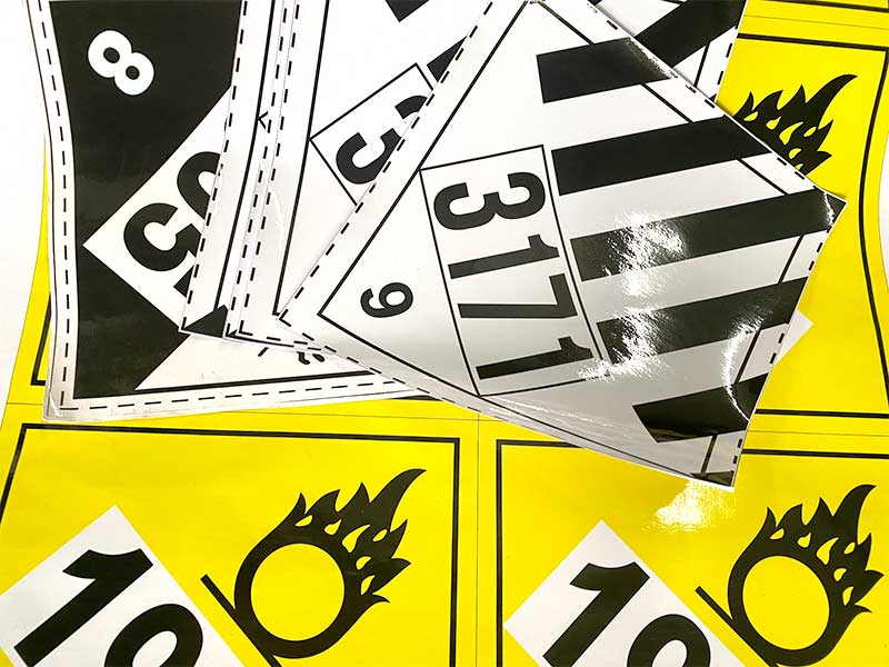 in Tem DG nhãn Tem decal nguy hiểm cho hàng container