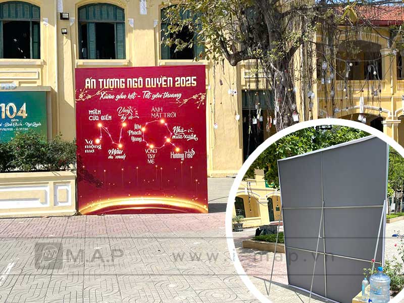thi công phông bạt backdrop tại hải phòng
