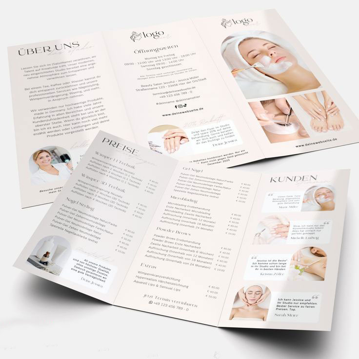 Tờ rơi bảng giá nails đẹp