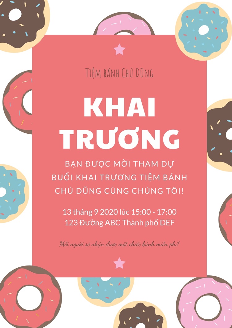 các mẫu tờ rơi khai trương đẹp