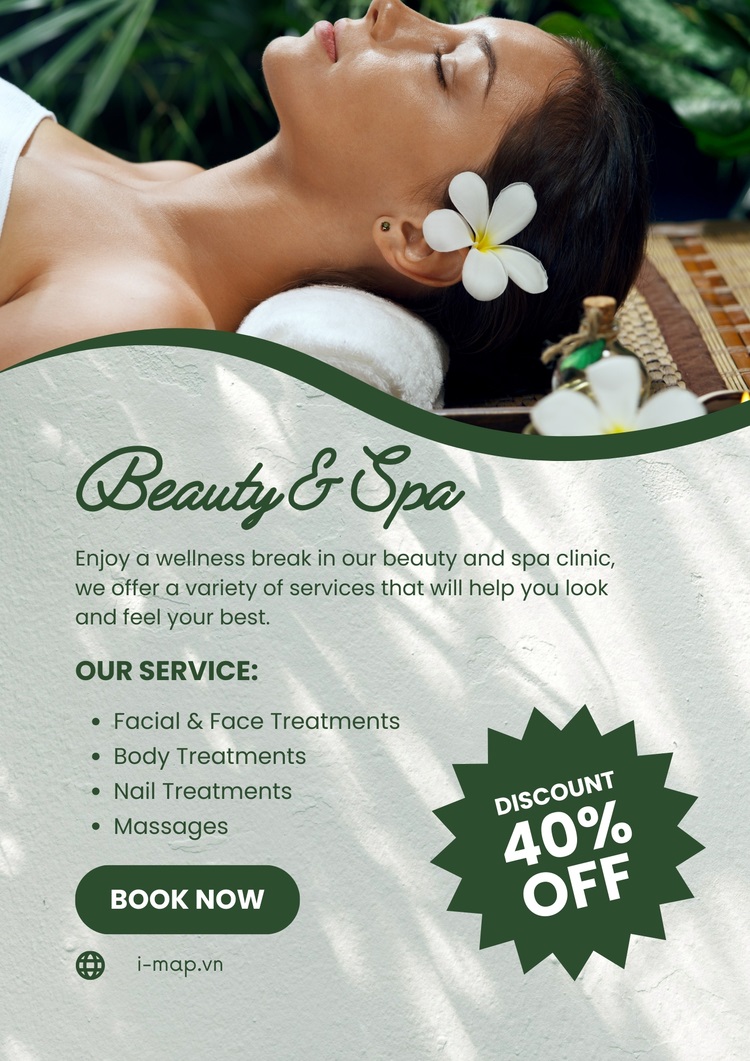 thiết kế tờ rơi quảng cáo spa