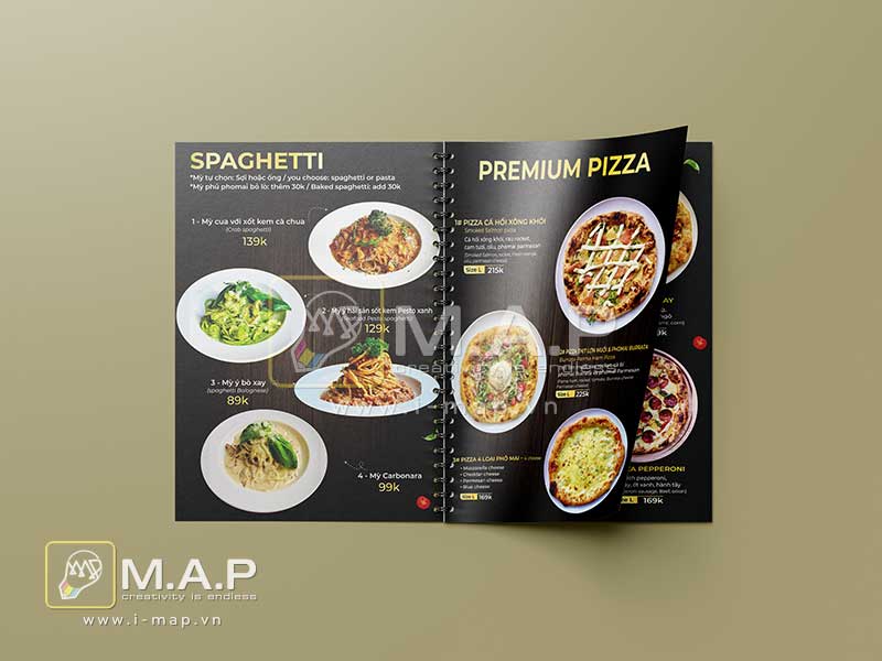 Thiết kế menu tại Hải Phòng