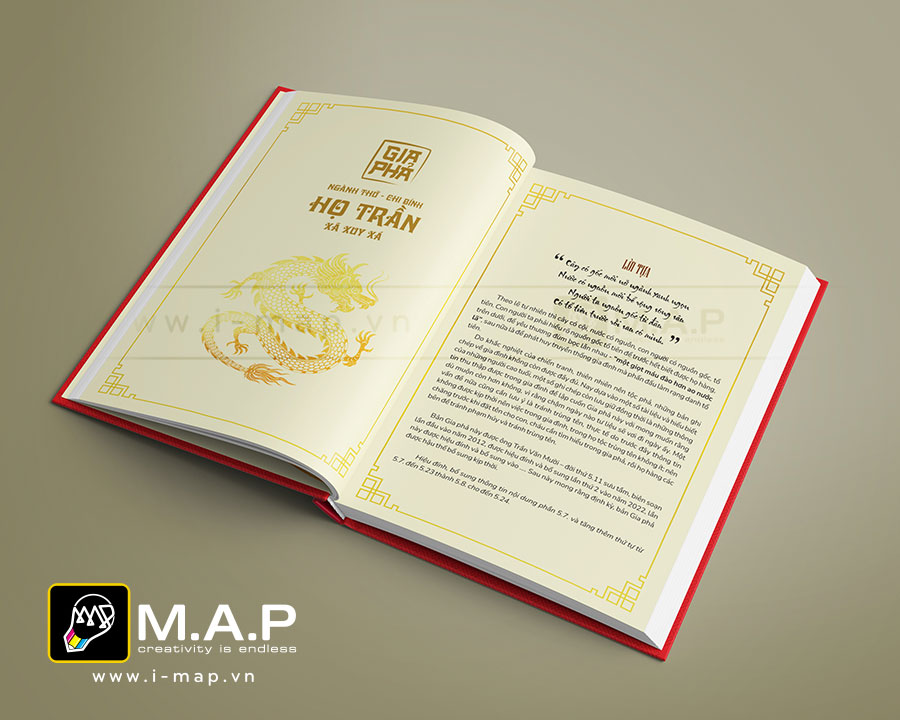 mẫu viết quyển gia phả dòng họ
