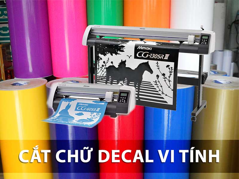 cắt chữ decal vi tính theo yêu cầu tại hải phòng