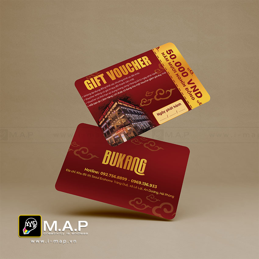 Mẫu thẻ ưu đãi giảm giá nhà hàng