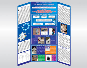 Thiết kế Poster đề tài - Cuộc thi khoa học kỹ thuật dành cho học sinh